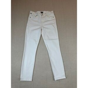 Citizens of Humanity | Rocket Crop Mid Rise Skinny Jeans White | Women's 27